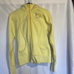 Lululemon Yellow Zip-Up Hoodie